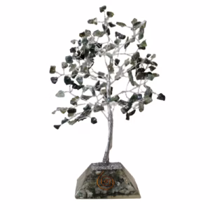 Ädelstensträd med Orgonitbas - Mossagat - Medium (160 stenar)