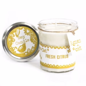 Cadeaubox - Verse Citrus - Kaars + Clementine & Mor.roll - Bruis