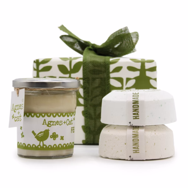 Coffret Cadeau - Bougie & Galets Figue Blanche & Baies de Fell