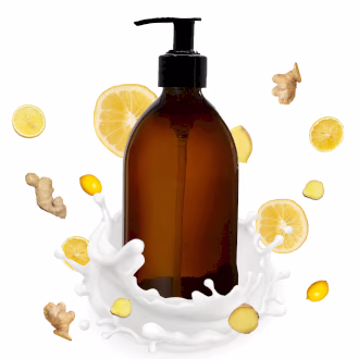 Ingefær - og Appelsinlotion 300ml - Hvid Label
