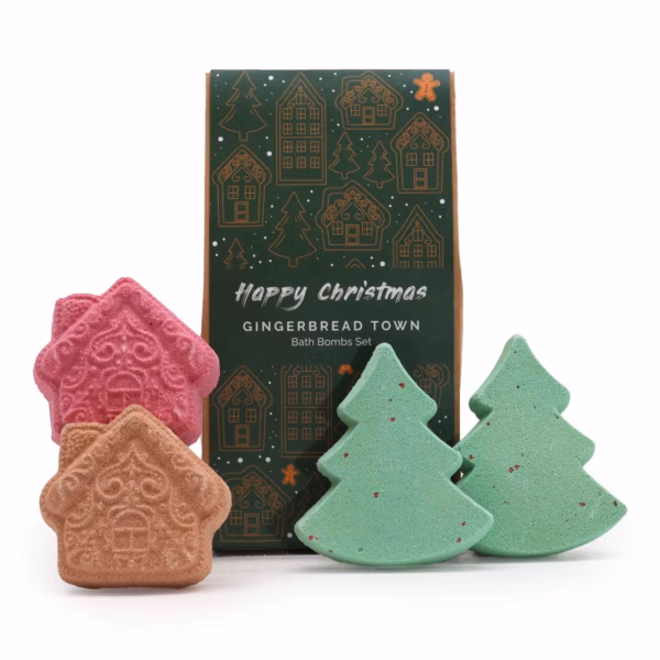 Gingerbread Town Christmas Bath Bomb Gift Pack