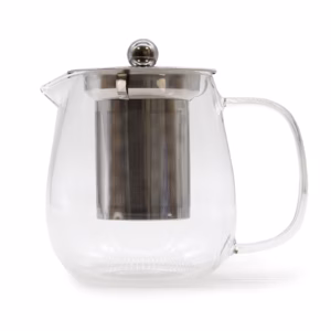 Teekanne mit Edelstahlfilter aus Glas - Klassisch - 550ml