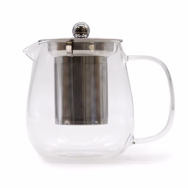 Teekanne mit Edelstahlfilter aus Glas - Klassisch - 550ml