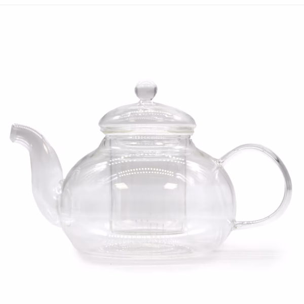 Glass Infuser Teapot - Round Pearl - 800ml