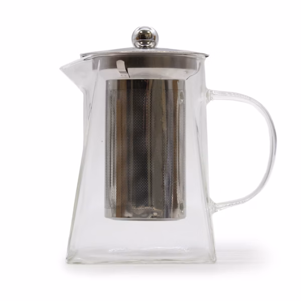 Tetera de Vidrio con Infusor - Forma Torre - 780ml