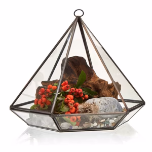 Terrarium i Glas - Stor Diamant