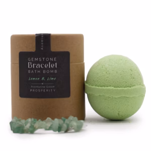 Bombe de Bain avec Bracelet en Pierres Fines - Aventurine Verte