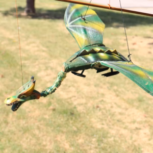 Green Coconut Dragon Mobile - 37cm