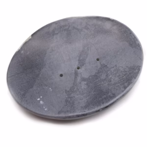Seifenschale aus Grauem Speckstein - Klassisch Oval - 10x12cm