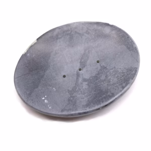 Seifenschale aus Grauem Speckstein - Klassisch Oval - 10x12cm