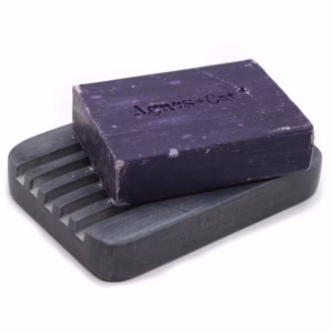 Jabonera Gris 12x8.5cm - Crestas Pesadas