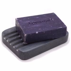 Jabonera Gris 12x8.5cm - Crestas Pesadas