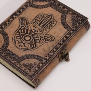 Hamsa - Esoterisch Notitieboek - Antiek Grijs