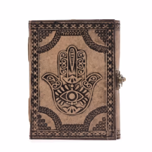 Hamsa - Esoterisch Notitieboek - Antiek Grijs