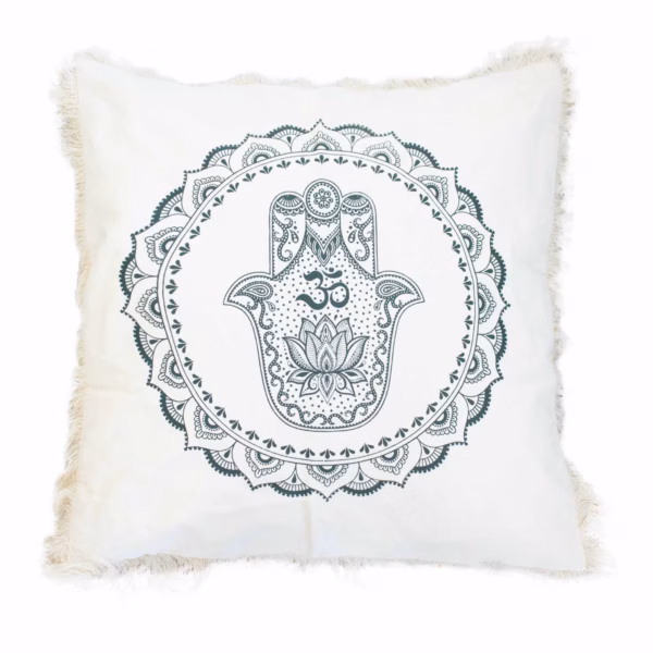 Hamsa Mandala Cushion - green - 60x60cm