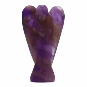 Hand Carved Gemstone Angel - Amethyst