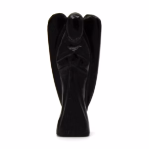 Angel de Piedras Preciosas Tallado a Mano - Agata Negra
