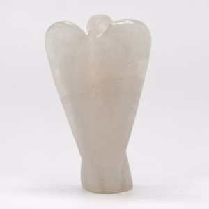 Ange en Pierre Fine Sculptée à la Main - Quartz de Roche