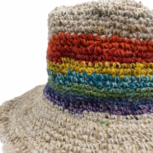 Chapeau Festival Boho Chanvre & Coton - Arc - En - Ciel