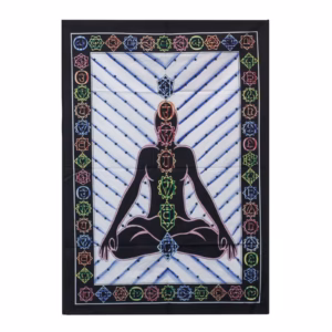 Handmålad Väggkonst i Bomull - Chakra Buddha