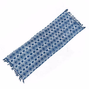 Håndlaget Indigo Løper - 170x60cm - Heerak Patern