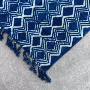 Håndlaget Indigo Løper - 170x60cm - Heerak Patern