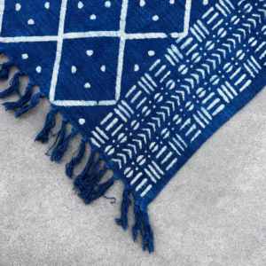 Håndlavet Indigo Plaid - Midnight Heerak
