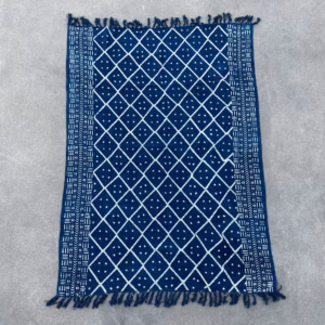 Håndlavet Indigo Plaid - Midnight Heerak