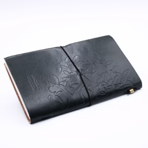 Handmade Leather Journal - Tree of Life - Green - 80 Pages