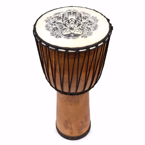 Handgefertigte Djembe - Trommel mit Breiter Decke - 50cm