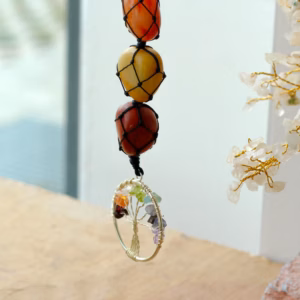 Colgante de Piedra Chakra - Árbol de la Vida