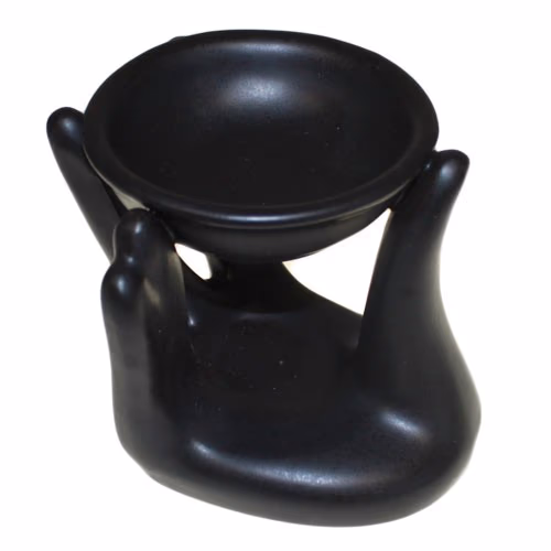 Brûleurs à Huile - Design Fantaisie Brûleur à Huil Coup de Main - Noir