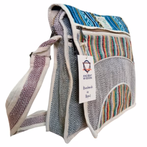 Hemp Laptop Messenger Taske - Curves