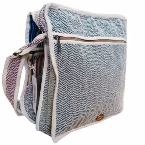 Hemp Laptop Messenger Taske - Curves