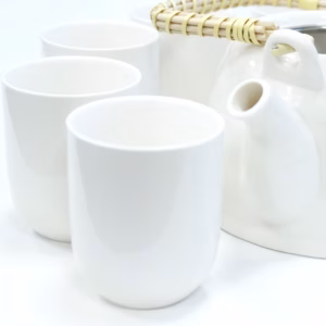 Kräuter Teekanne - Set - Klassisch Weiß