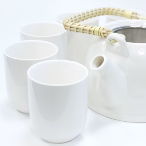 Kräuter Teekanne - Set - Klassisch Weiß