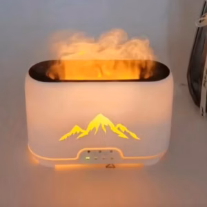 Himalayas Aromadiffuser - USB - C - Fjernkontroll - Flammeeffekt