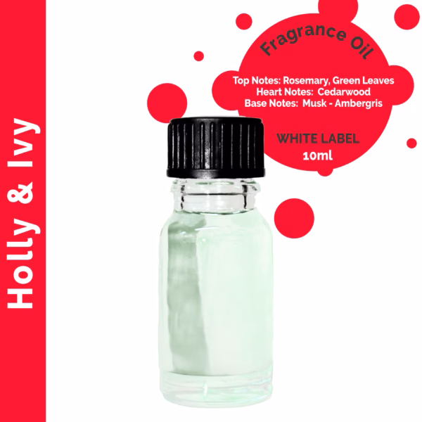 Utan Etikett - Järnek & Murgröna Doftolja 10ml - Holly & Ivy Fragrance Oil 10ml