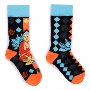 Hop Hare Bambus Strømper (36 - 40) - Blå Buddha & Lotus