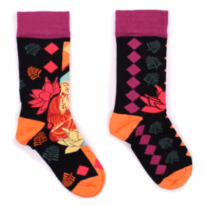 Hop Hare Bamboo Socks - 36-40 - Pink Buddha & Lotus