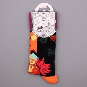 Hop Hare Bamboo Socks - 36-40 - Pink Buddha & Lotus
