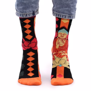 Hop Hare Bamboo Socks - 36-40 - Pink Buddha & Lotus