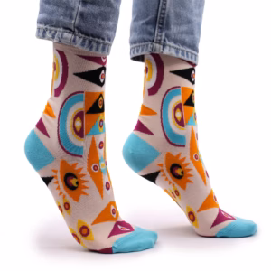 Hop Hare Bamboo Socks - 36-40 - Psychedelic Evil Eye