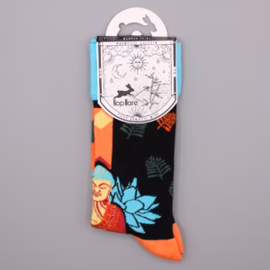 Hop Hare Bamboo Socks - 41-46 - Blue Buddha & Lotus
