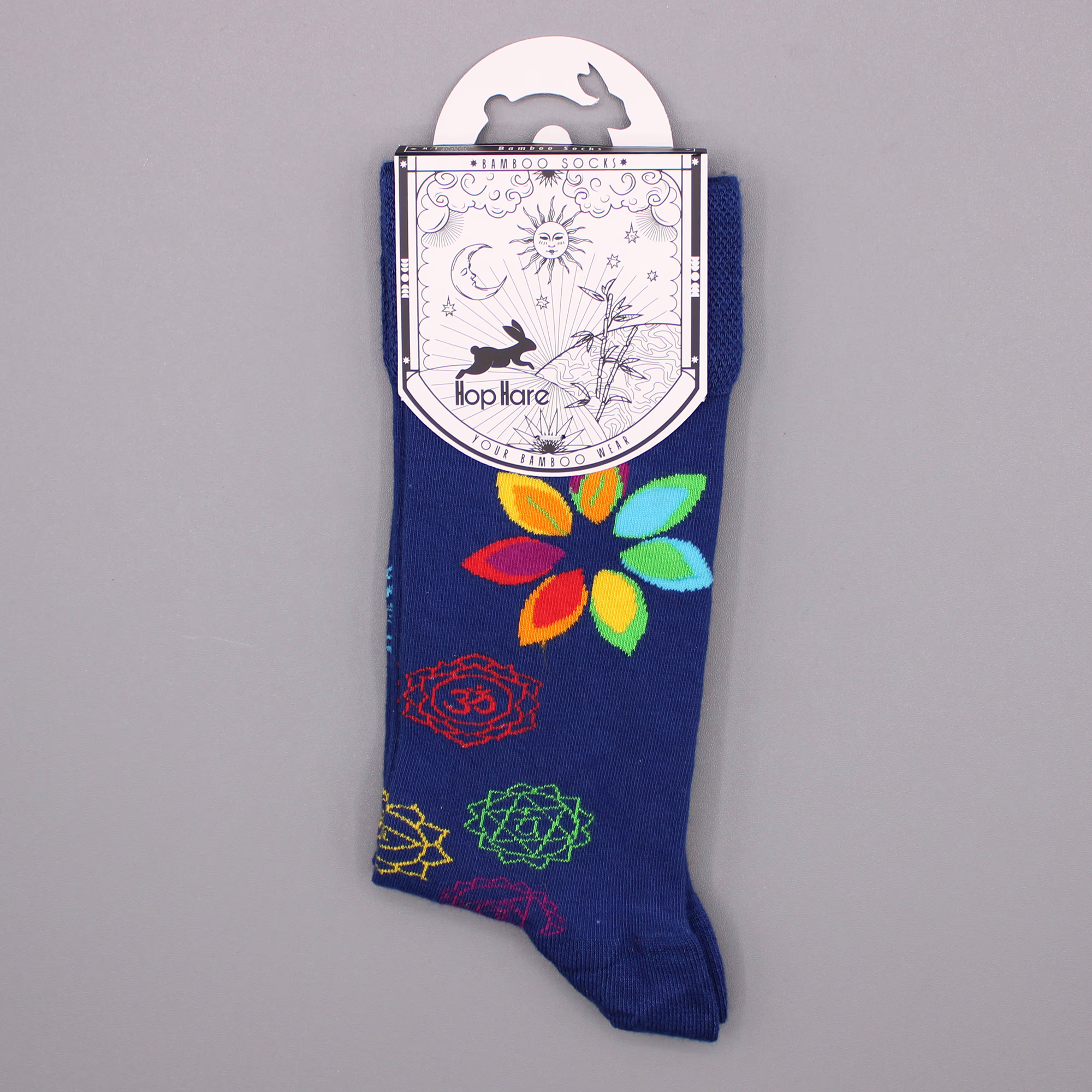 Hop Hare Bambussokker (41 - 46) - Rainbow Chakra 2 Hop Hare Bambussokker (41 - 46) - Rainbow Chakra