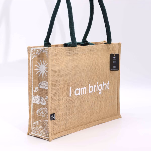 Hop Hare Jute Groß Tasche - Ich Bin Hell