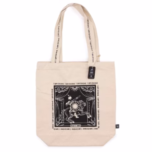 Hop Hare Tote Taske - i Am Brave - 10 Oz Bomuldslærred
