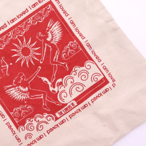 Hop Hare Totebag / Bæreveske - I Am Loved - 10 Oz Bomullslerret