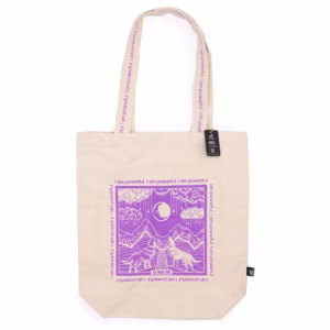 Hop Hare Tote Taske - i Am Powerful - 10 Oz Bomuldslærred