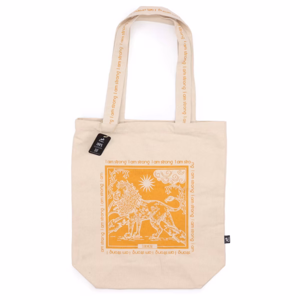 Hop Hare Totebag / Bæreveske - I Am Strong - 10 Oz Bomullslerret